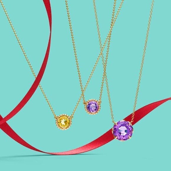 RARE Tiffany & Co. Citrine Sparkler Beaded Chain Necklace 18k Yellow Gold 🧡 - Picture 3 of 8